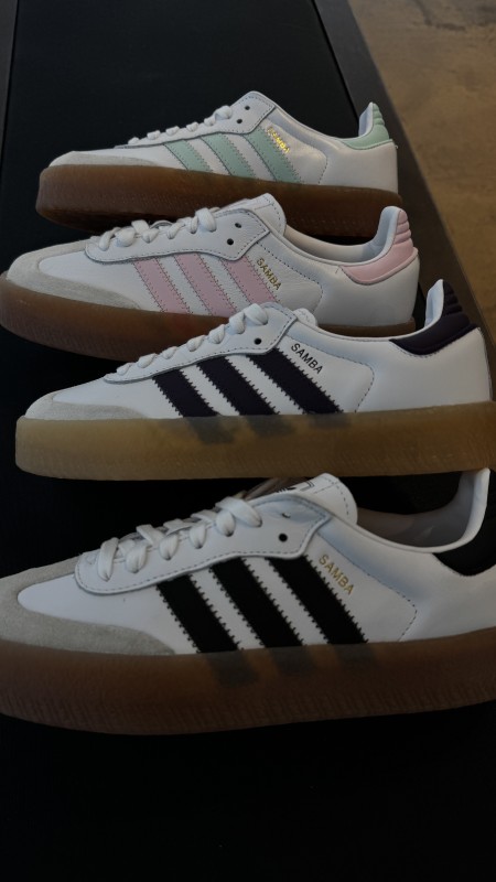 Où acheter les Adidas SAMBAE femme en pointure 36 à 41 à Paris 16eme – Boutique Lacet Rouge couleurs rose blanc, vert menthe, noir, prune